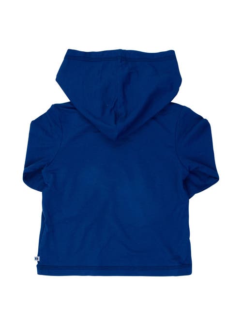 Ruggedbutts Boys Upf50+ Sun Protective Hooded Shirt In Navy