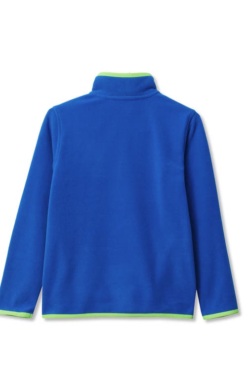 Lands' End Kids Fleece Quarter Zip In Multi