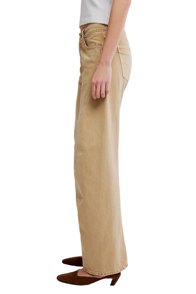 Fable Twisted Seam Jeans, Alternate, color, OAT LATTE