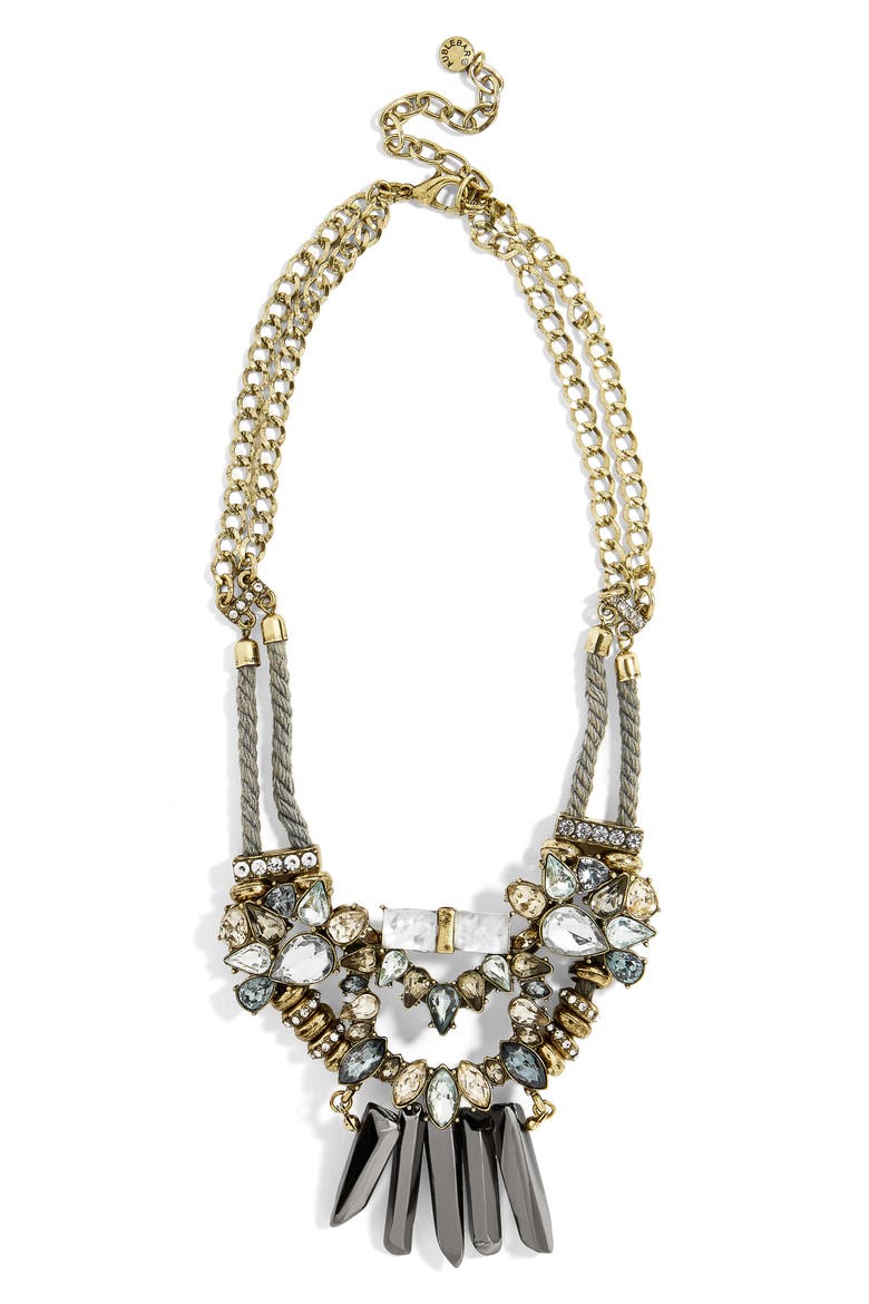 Imelda Bib Necklace, Main, color, LIGHT BLUE