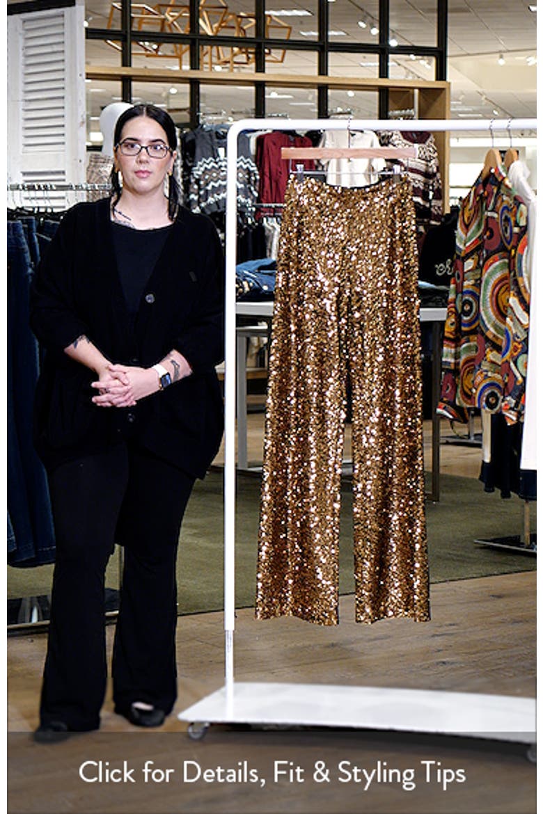 Athena Sequin Wide Leg Pants video