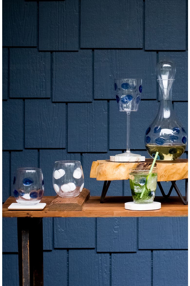 Drop Wine Glass, Alternate, color, BLUE