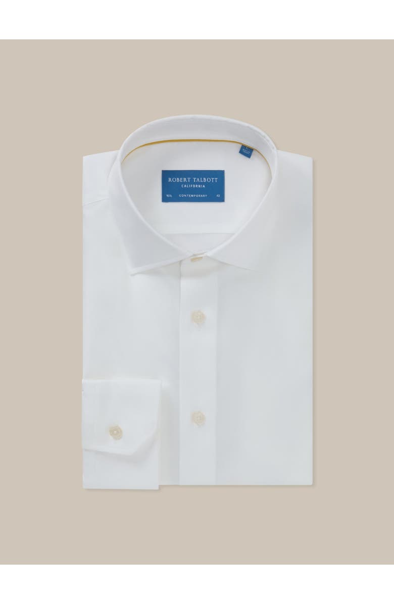 Robert Talbott Reynolds Twill Contemporary Fit Shirt, Main, color, White