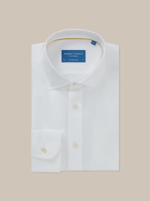 Robert Talbott Reynolds Twill Contemporary Fit Shirt In White