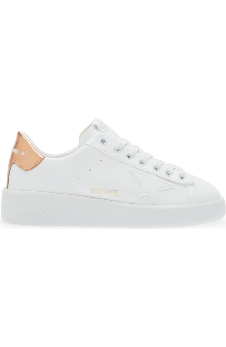 Golden Goose Purestar Sneaker, Alternate, color, White/ Bronze
