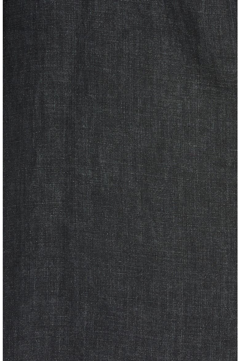 Classic Collar Organic Linen Boxy Shirt, Alternate, color, GRAPHITE
