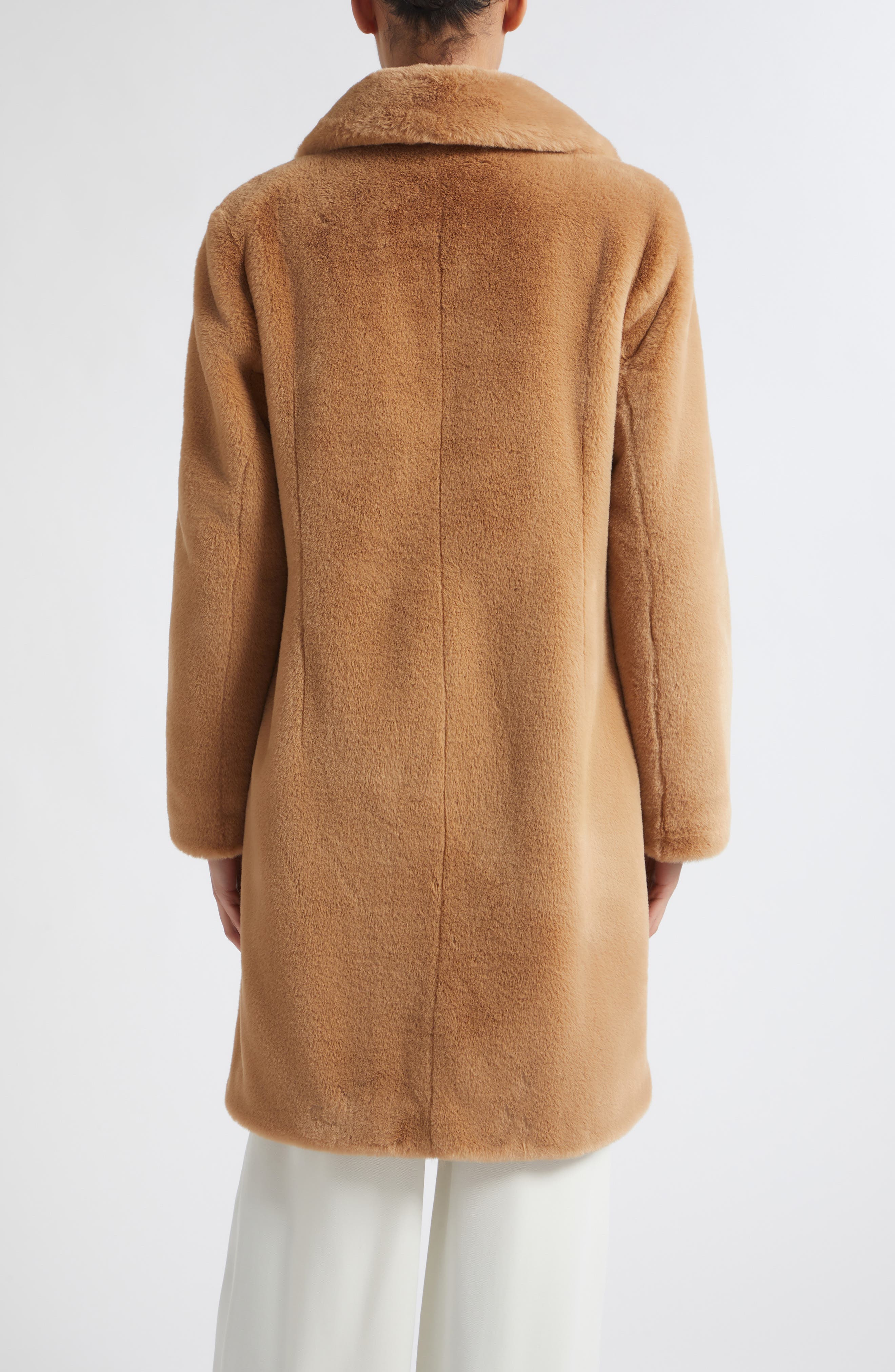 Herno Faux Fur Notch Lapel Coat (Women) | Nordstrom
