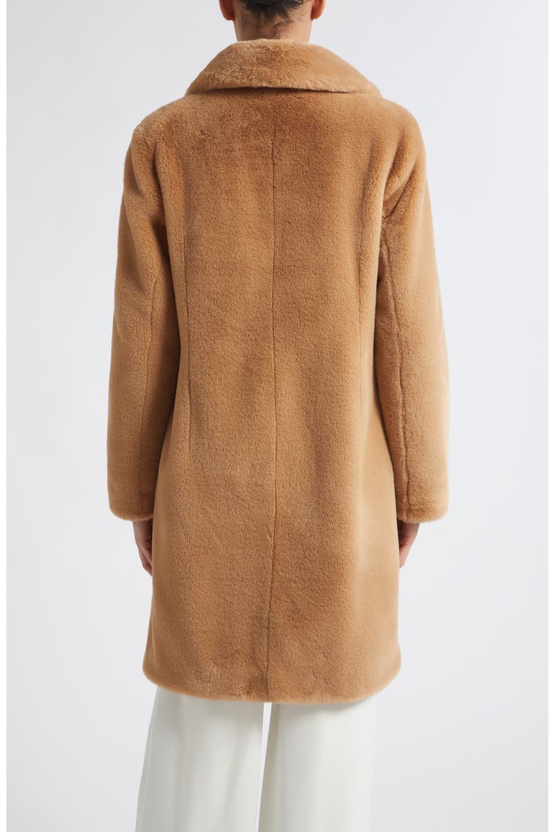 Faux Fur Notch Lapel Coat, Alternate, color, 2157 CAMEL