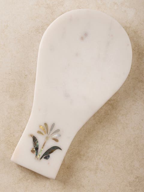 Jaipore Marble Spoon Rest - Small