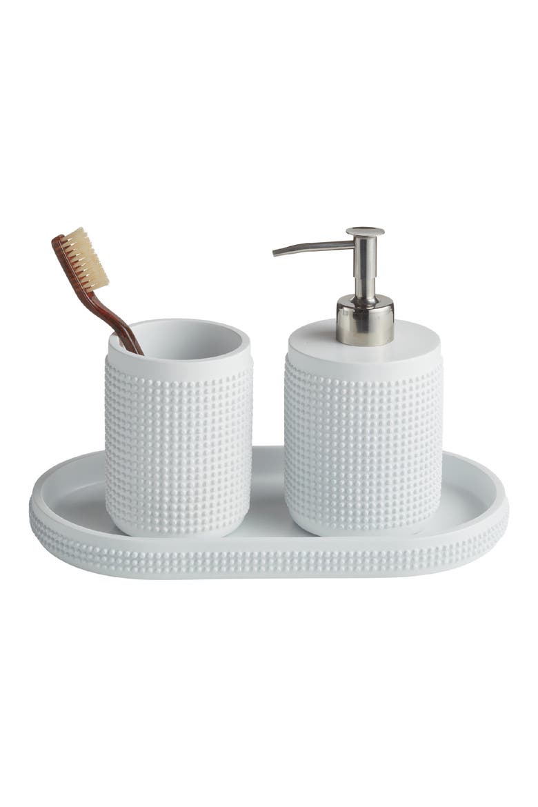 3-Piece Bathroom Accessories Set, Main, color, WHITE