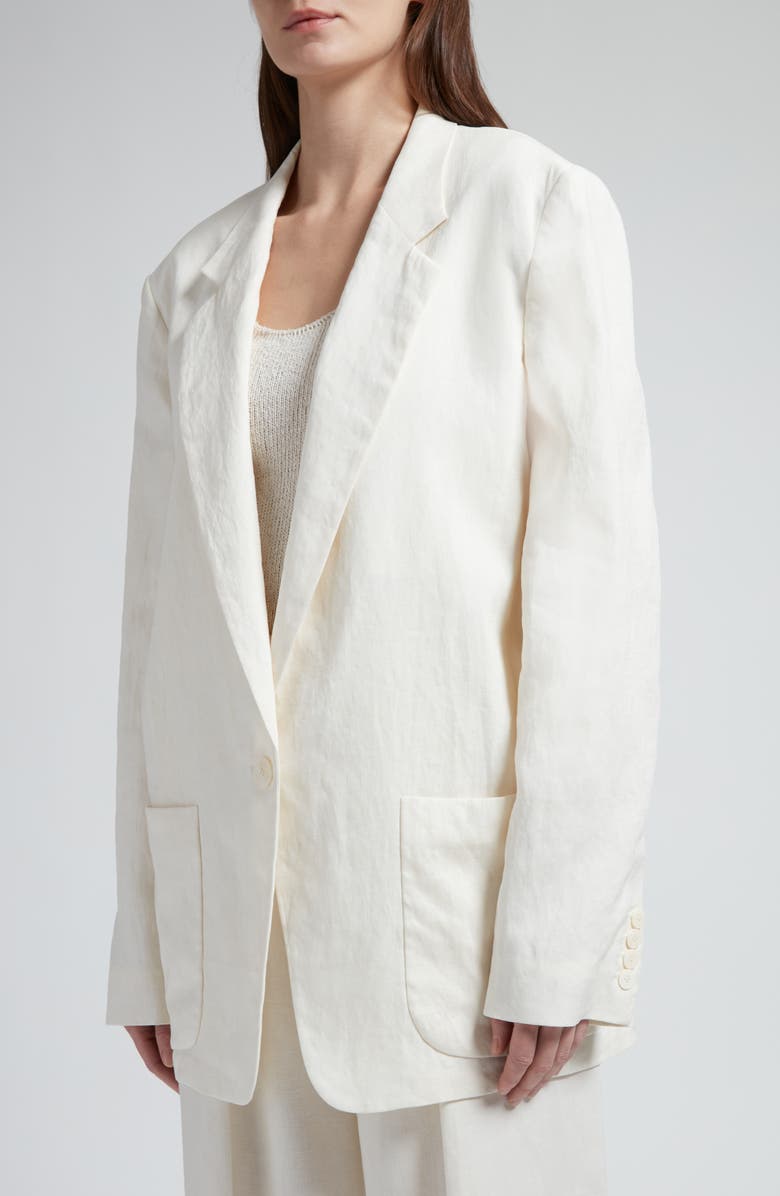 The Row Enza Linen Blazer, Alternate, color, 