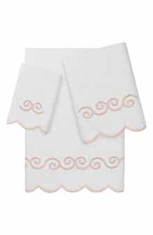 Symmetra Scallop 3-Piece Turkish Cotton Towel Set