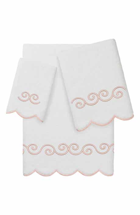 Symmetra Scallop 3-Piece Turkish Cotton Towel Set