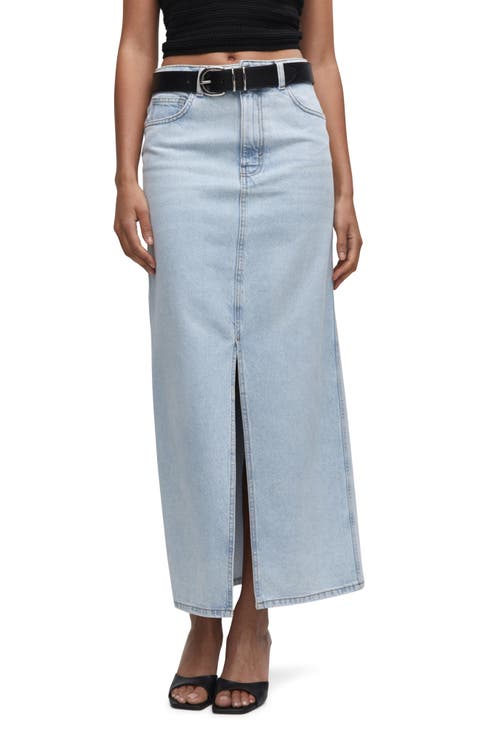 Denim Maxi Skirt