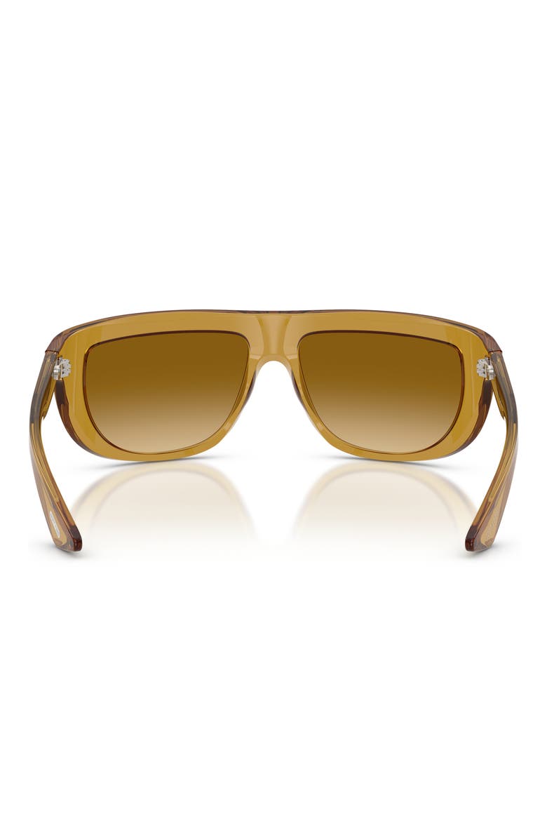 65mm Khaite Irregular Sunglasses, Alternate, color, DARK HONEY / AMARETTO GRADIENT