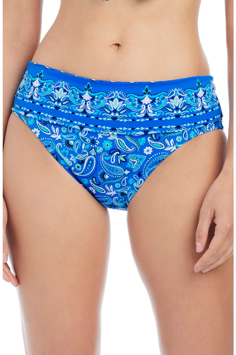 Fold Over Bikini Bottoms, Main, color, BLEU DEPTHS