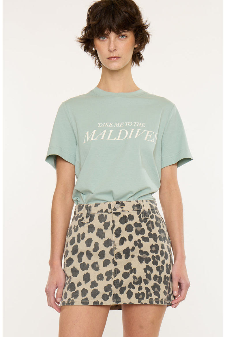 Leah Mid Rise Mini Skirt, Alternate, color, Leopard