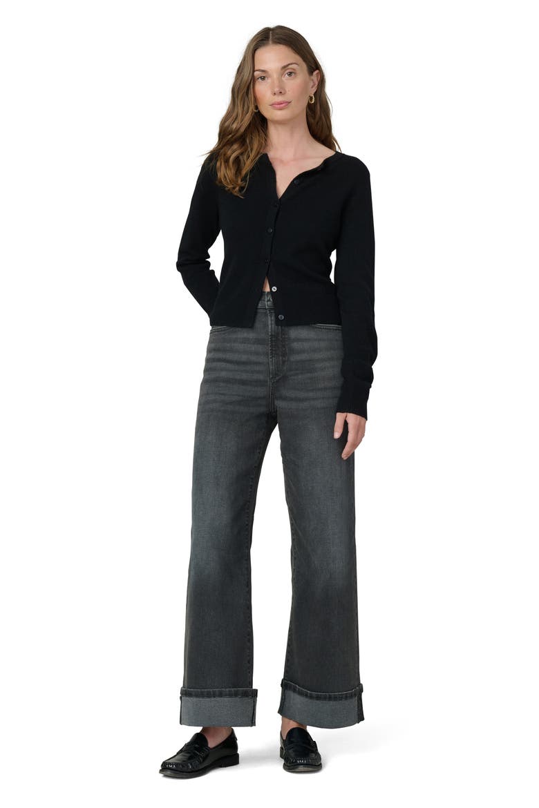 Cuffed High Waist Ankle Wide Leg Jeans, Alternate, color, ARETHA