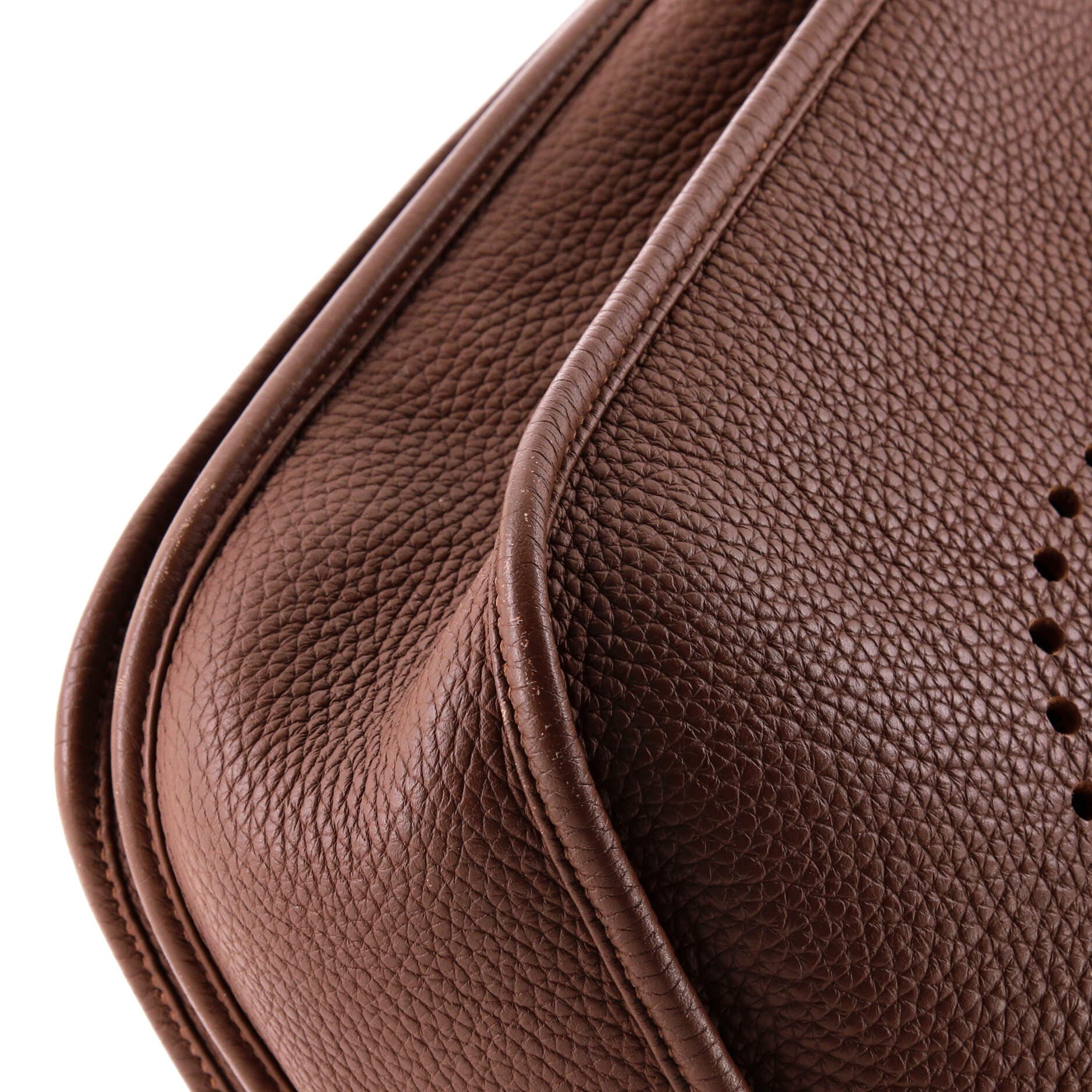 Pre-Owned Hermes Evelyne Bag Gen III Clemence GM, Alternate, color, Alezan