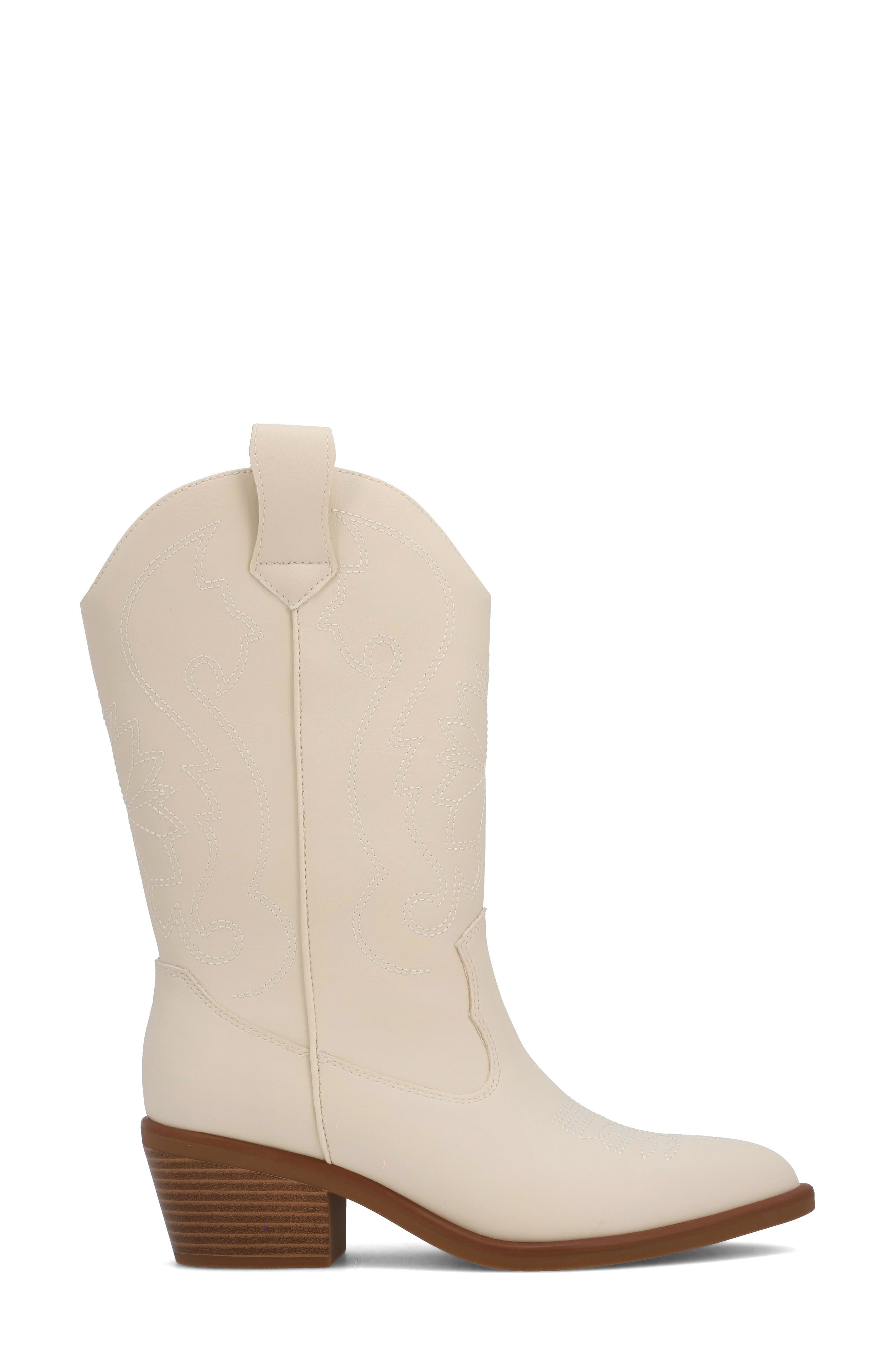 MIA Faylinn Western Boot, Alternate, color, Ivory