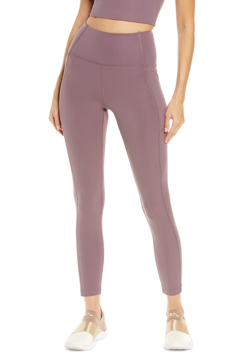 Pocket Crop Leggings, Main, color, FLINT