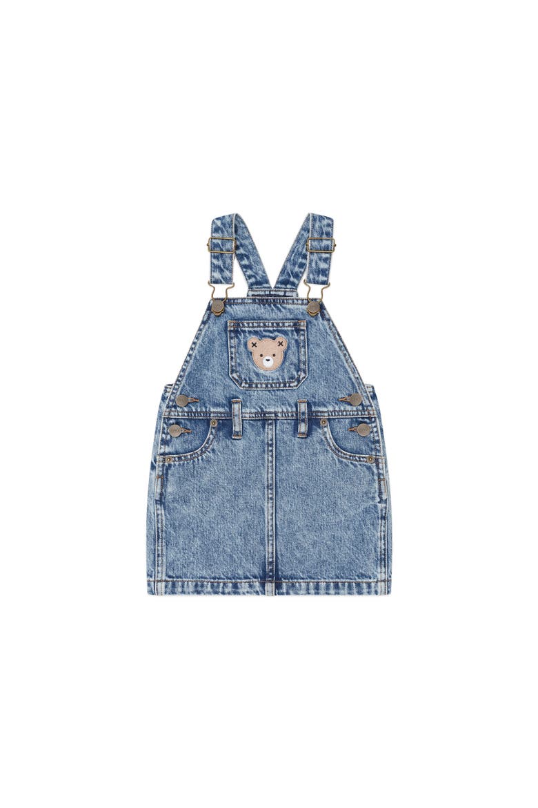 Dreamy Denim Pinafore, Main, color, Denim Blue