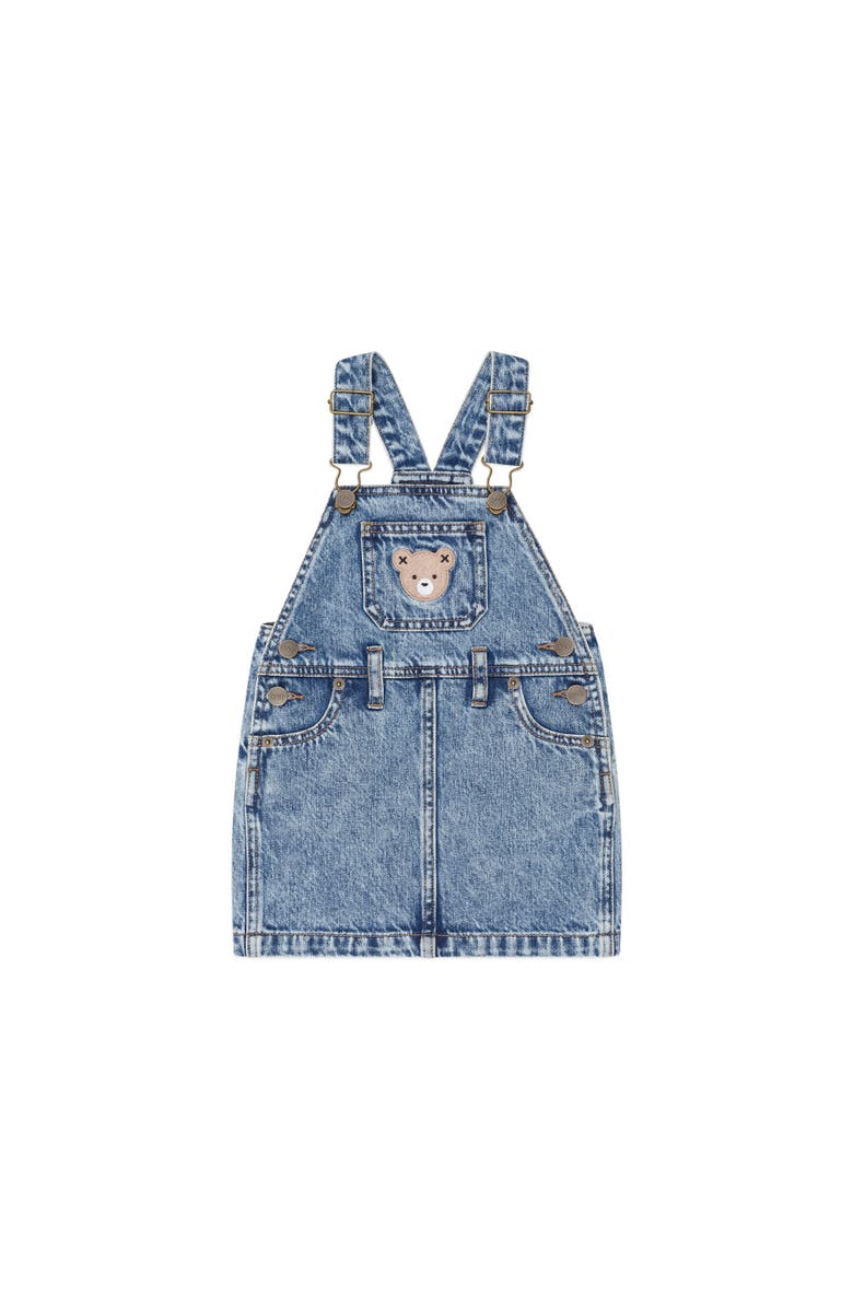 Huxbaby Dreamy Denim Pinafore, Main, color, Denim Blue