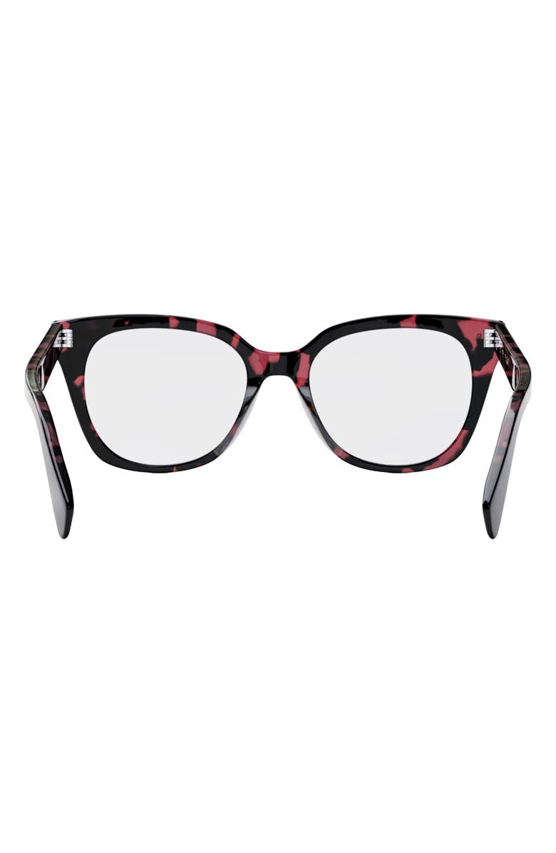CELINE Thin 2 Dots 52mm Cat Eye Optical Glasses, Alternate, color, 