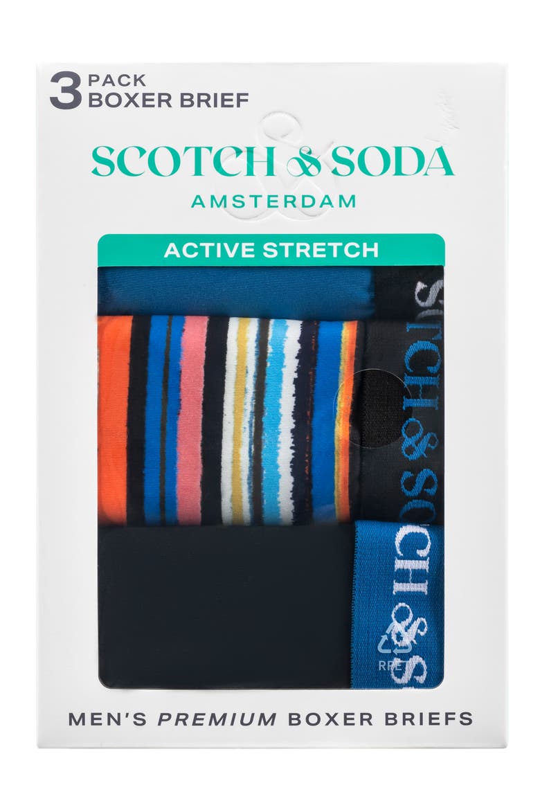 Assorted 3-Pack Stretch Boxer Briefs, Alternate, color, BLACK/ BLUE