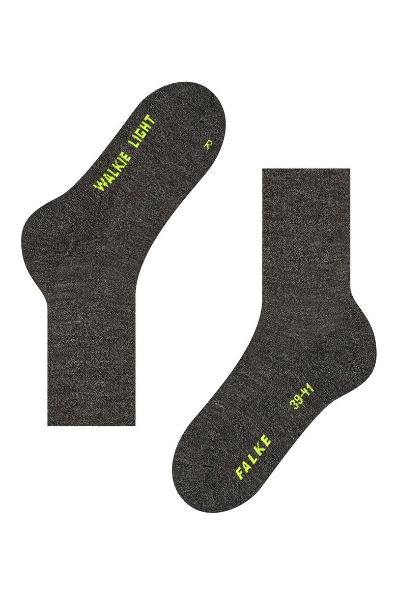 Walkie Light Hiking Socks, Alternate, color, SMOG