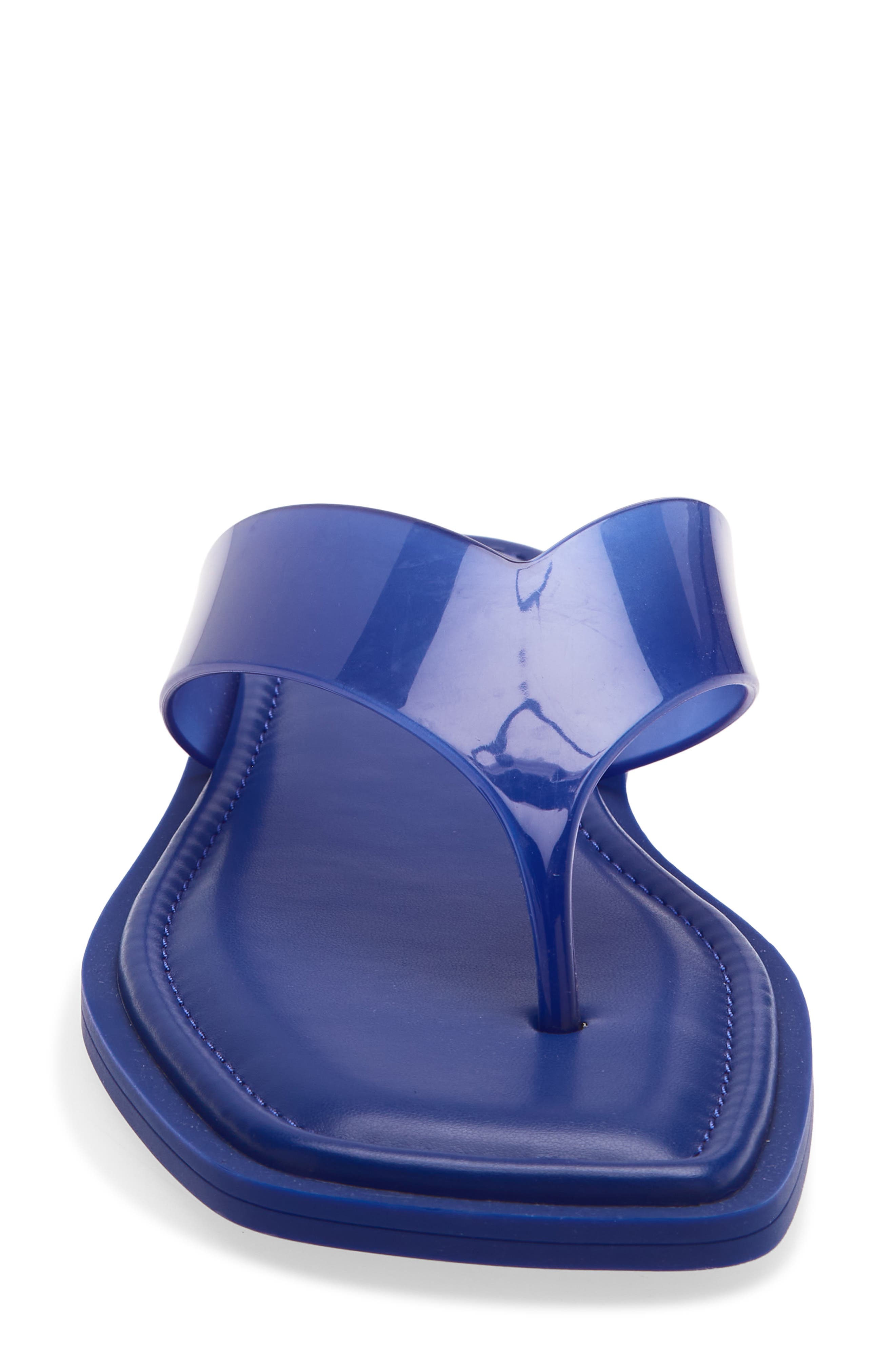 Gracie Jelly Flip Flop, Alternate, color, DEEP BLUE