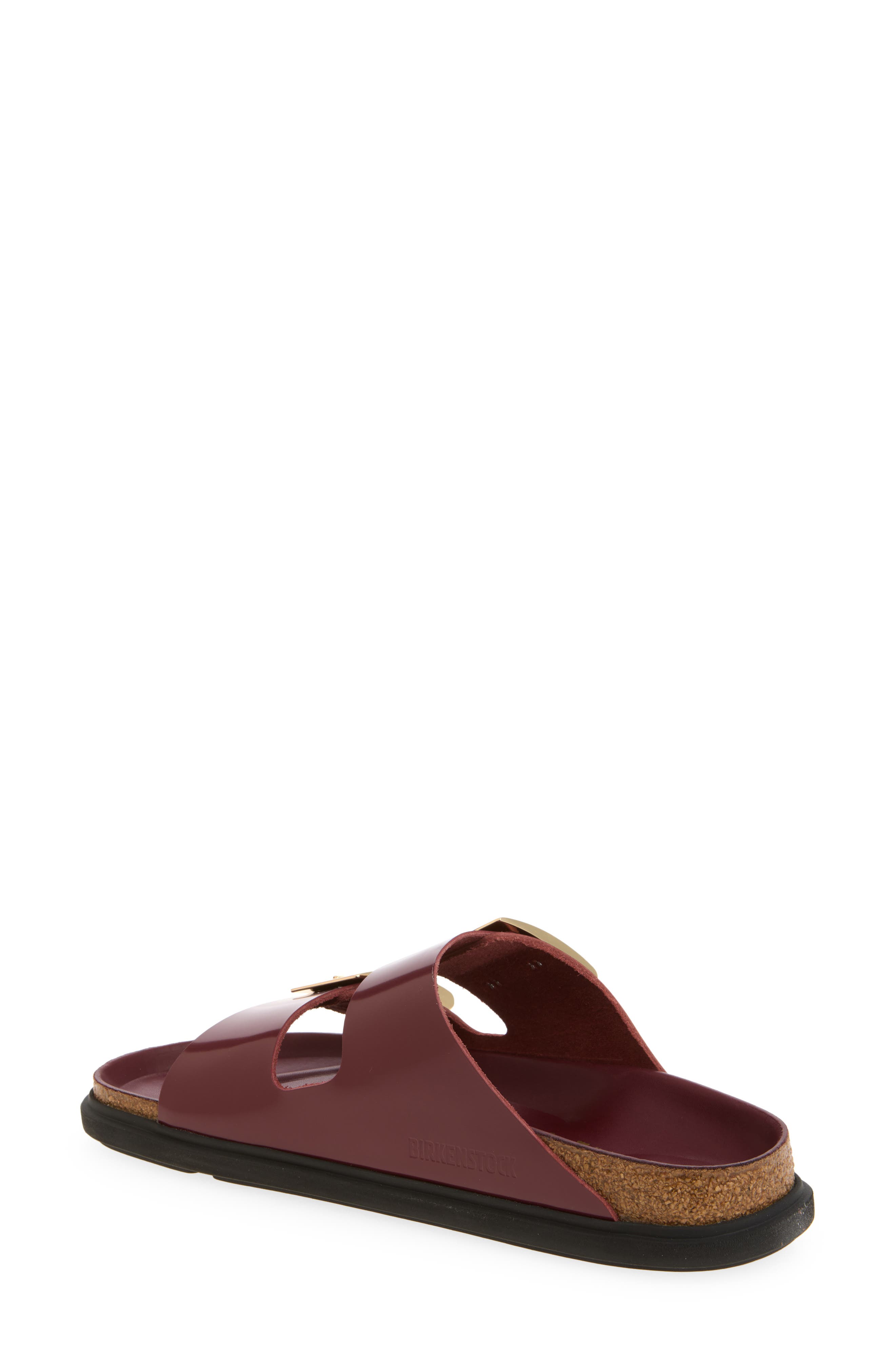 Arizona Droplet Buckle Slide Sandal, Alternate, color, ZINFANDEL
