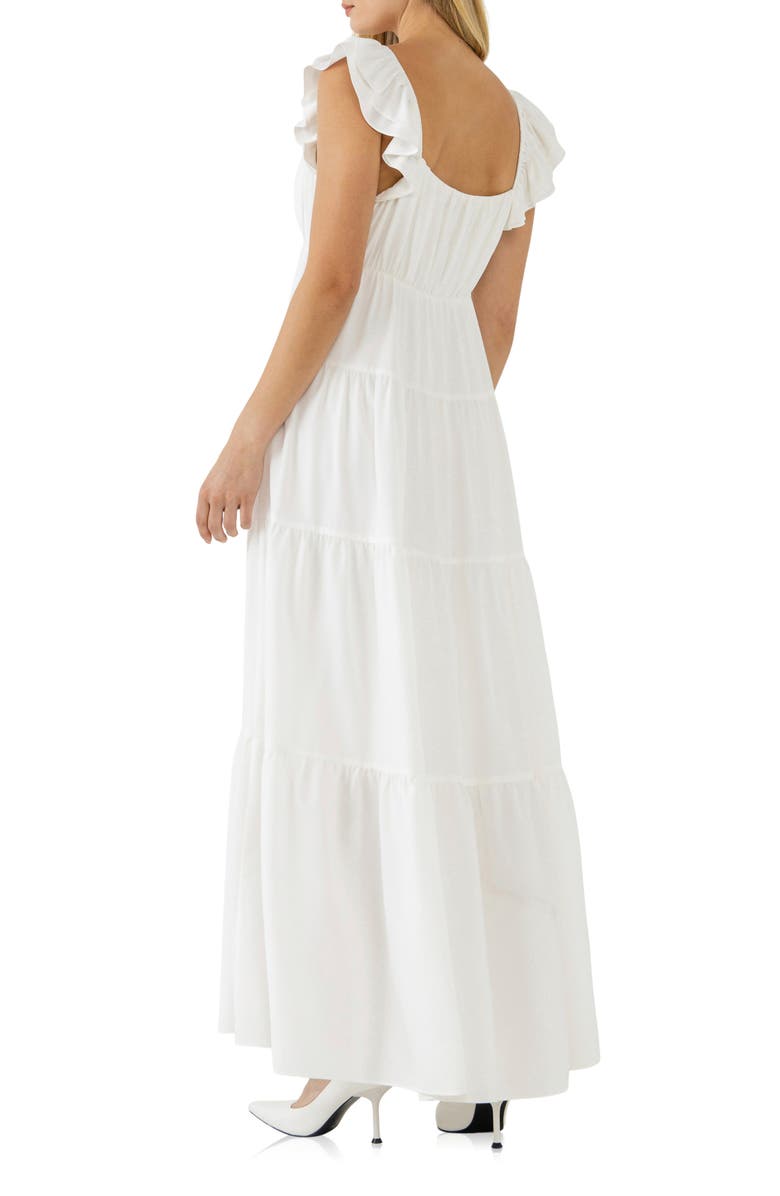 Endless Rose Flutter Sleeve Maxi Dress, Alternate, color,