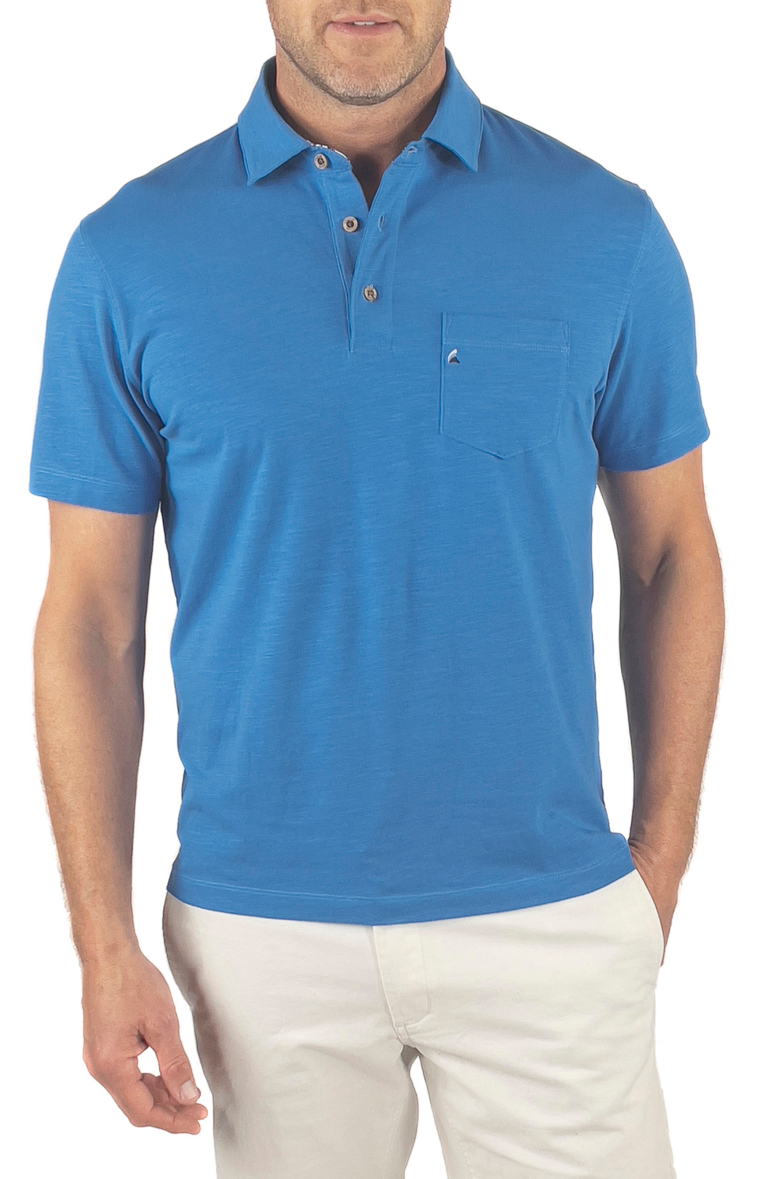 Tailor Vintage Stretch Cotton Slub Jersey Polo