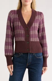Melrose and Market Stripe Cardigan