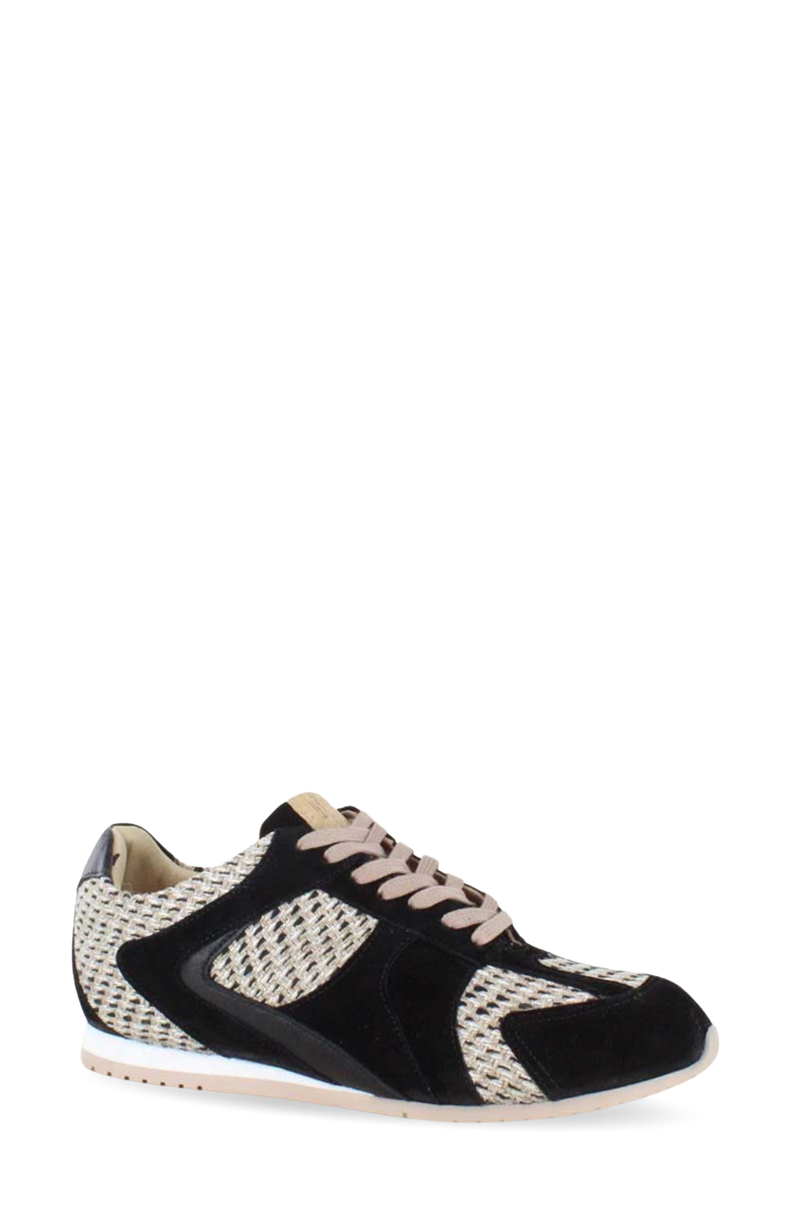 BLACK SUEDE RAFFIA