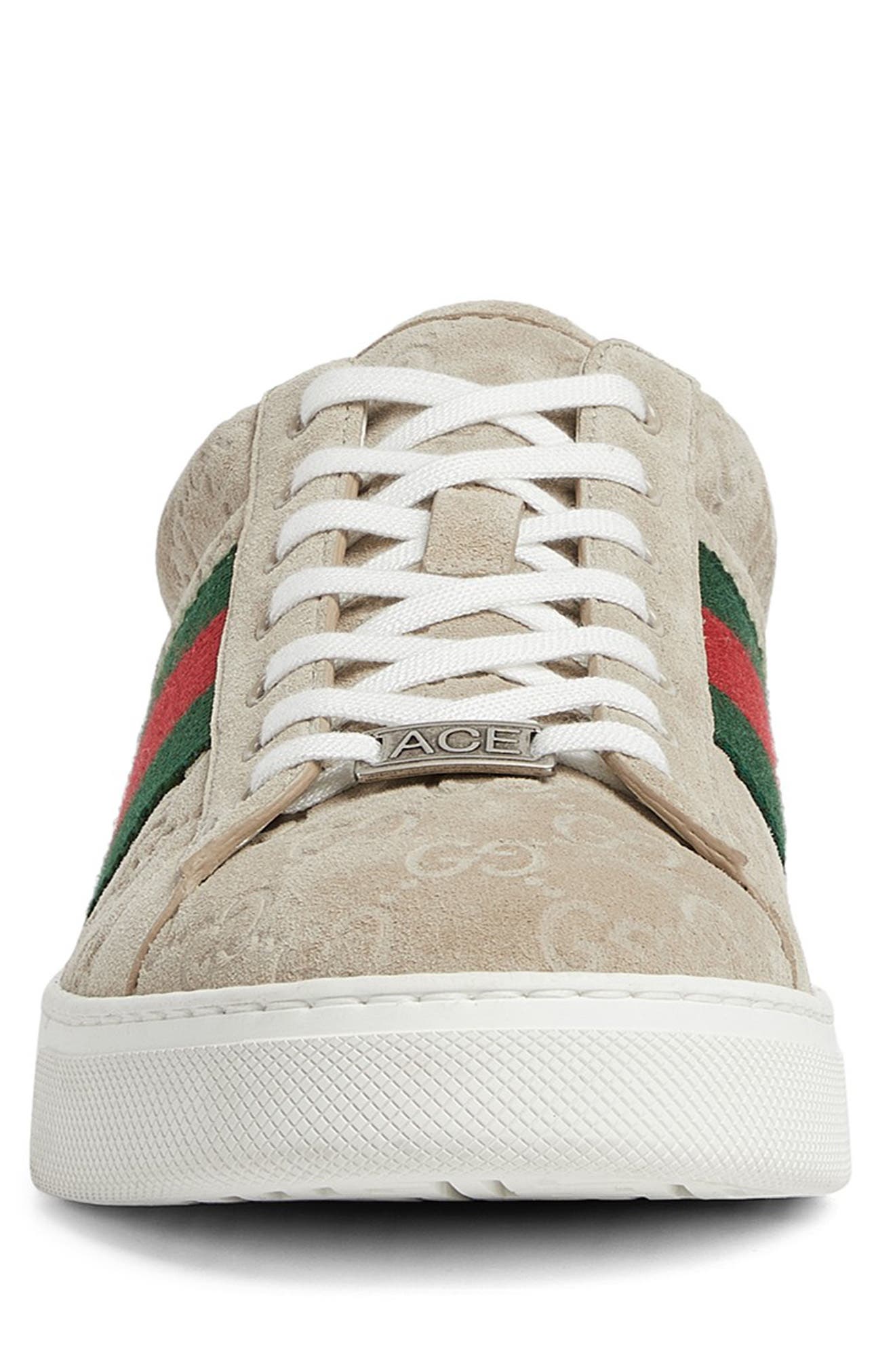 Gucci Ace Sneaker, Alternate, color, Oatmeal/ Oat/ Vrv