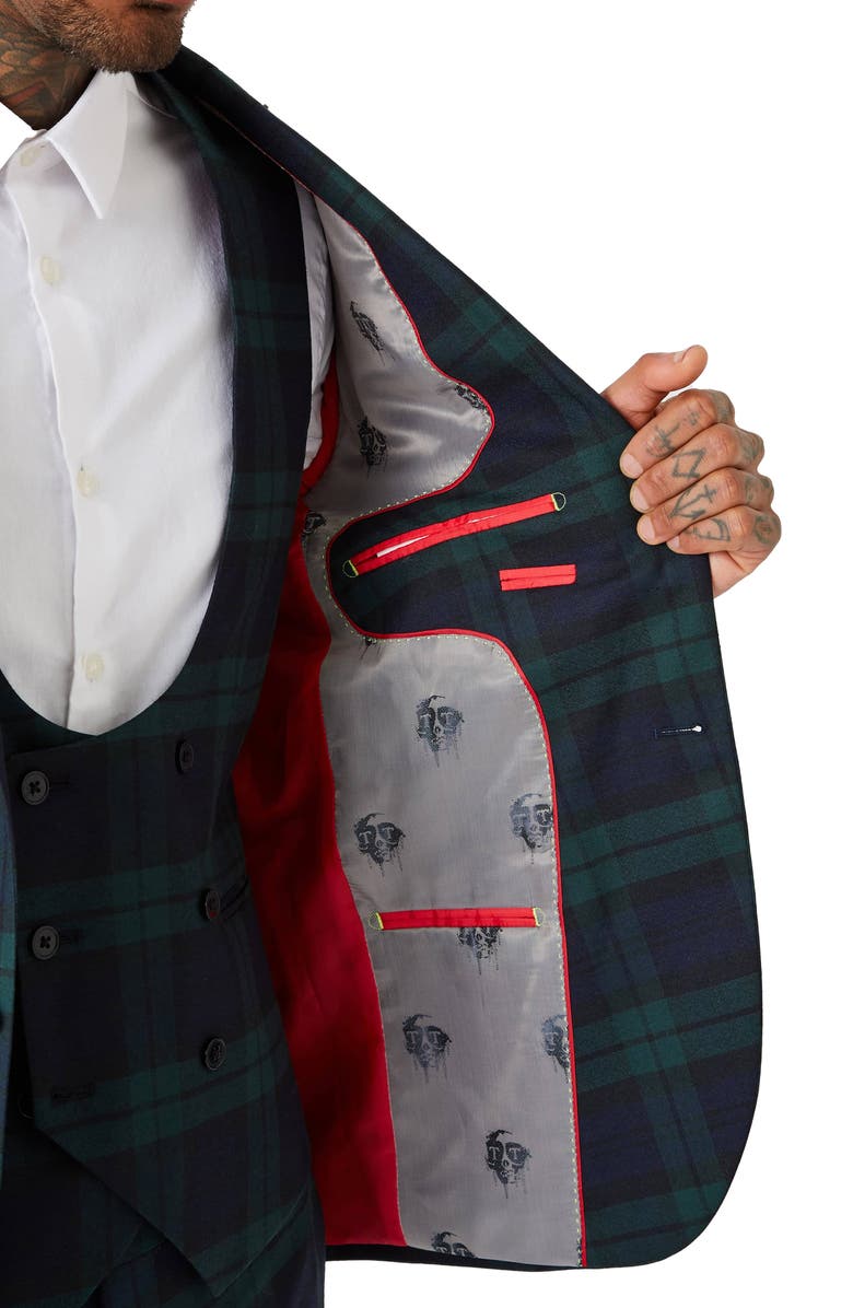 Twisted Tailor Ginger Skinny Fit Wool Blend Suit Jacket, Alternate, color, 