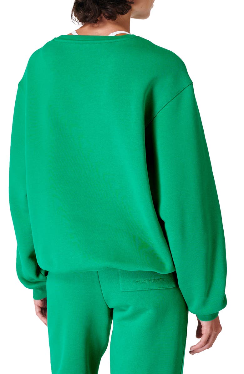 Sweaty Betty The Elevated Cotton Blend Crewneck Sweatshirt, Alternate, color, 