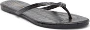 WILD DIVA LOUNGE Bellen Faux Leather Croc Embossed Flip Flop