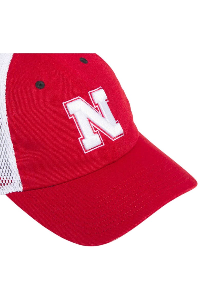 adidas Men's adidas Scarlet Nebraska Huskers Mascot Slouch Trucker Adjustable Hat, Alternate, color, 