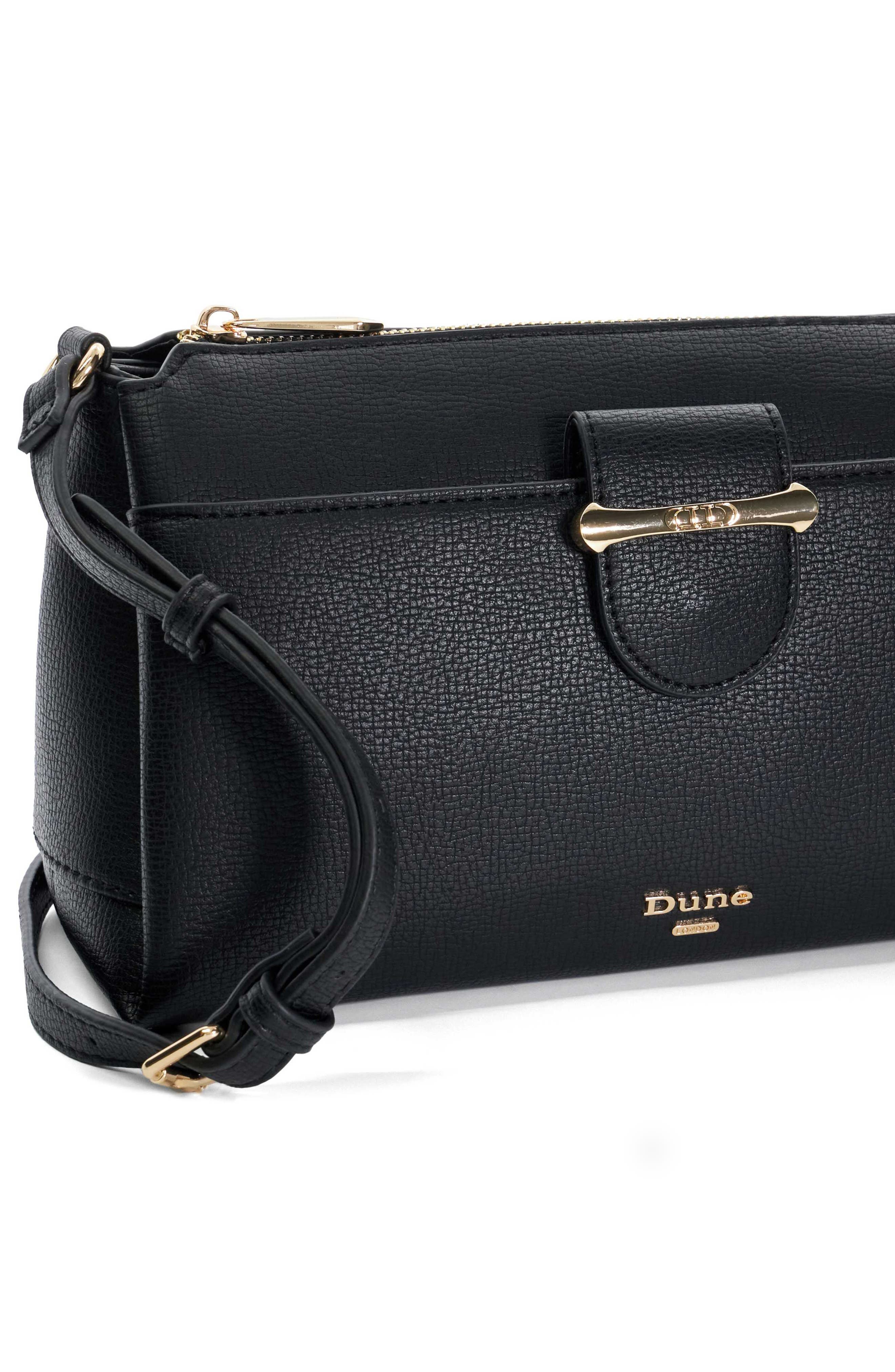 Dune London Darlino Crossbody Bag, Alternate, color, Black