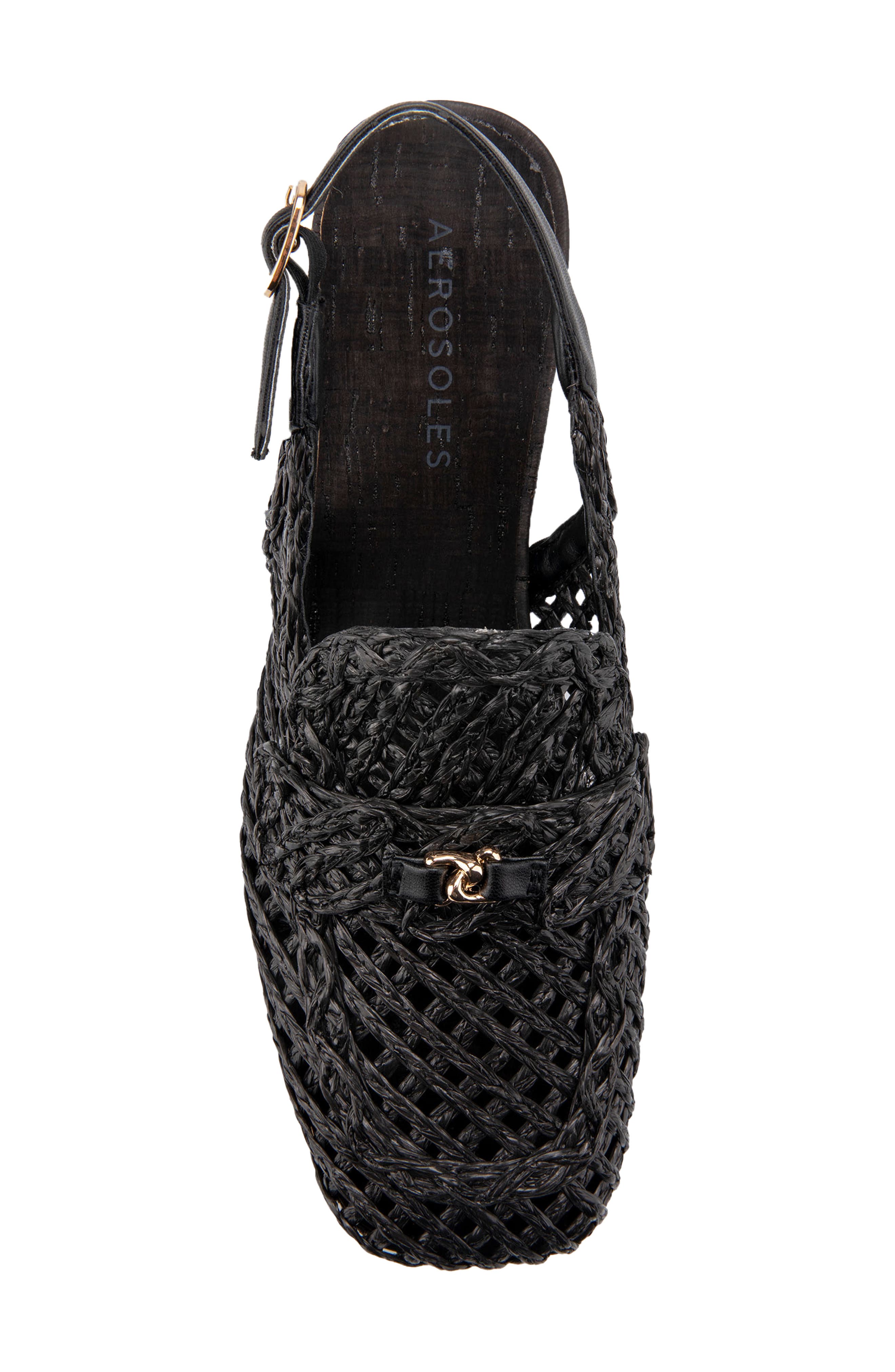 Aerosoles Santiago Raffia Platform Slingback Clog, Alternate, color, 