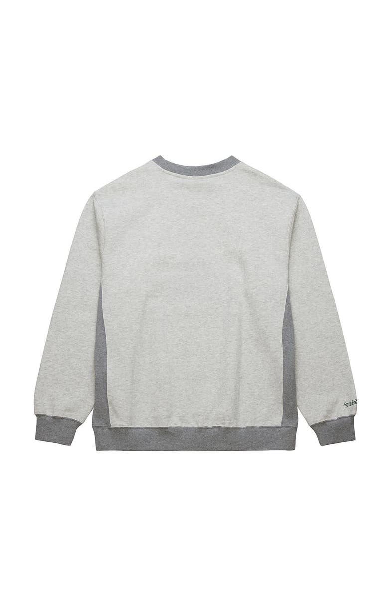 Mitchell & Ness Men's Mitchell & Ness Heather Gray Boston Celtics  Vintage Logo Pullover Sweatshirt, Alternate, color, 