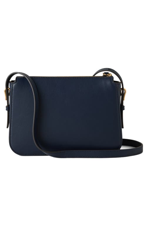 Mulberry Clovelly Leather Crossbody Bag In Blue
