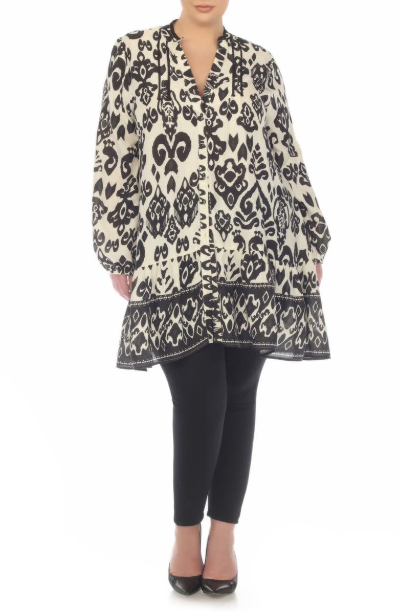 BOHO ME Button Front Tunic, Main, color,