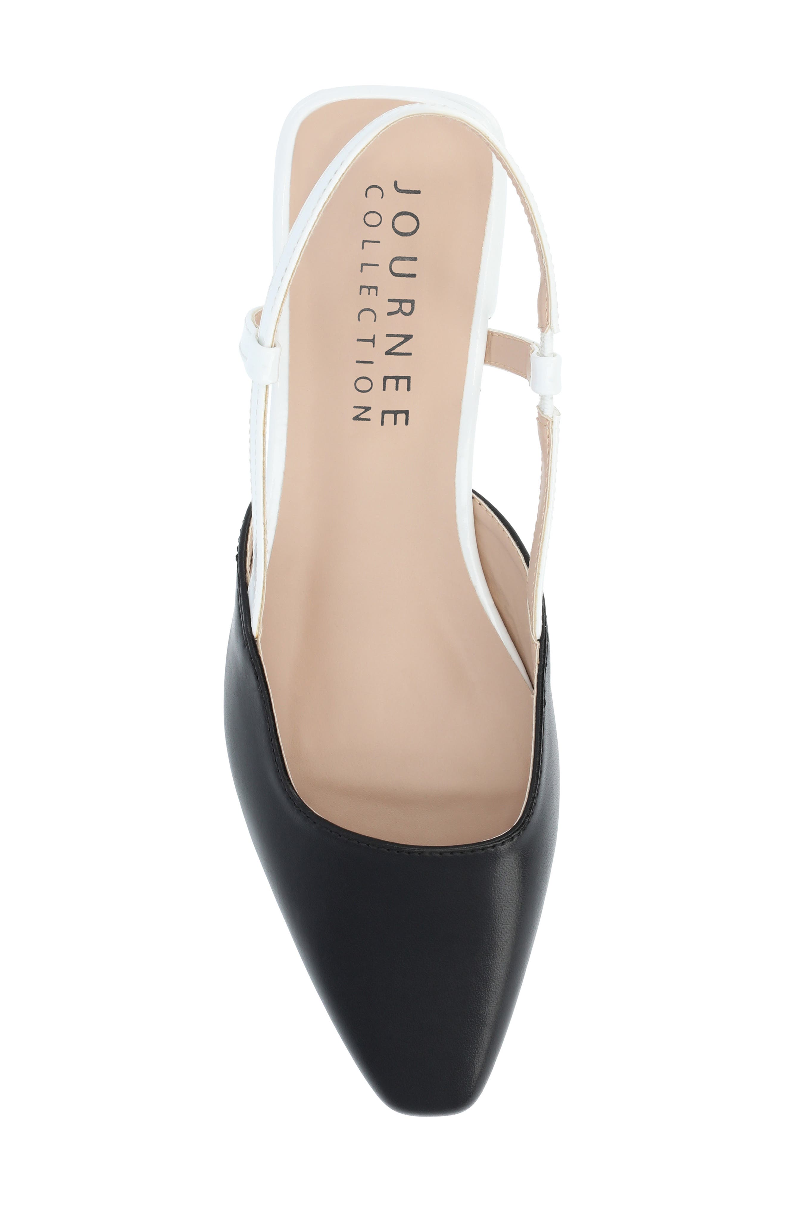 Journee Collection Paislee Slingback Pump, Alternate, color, Black