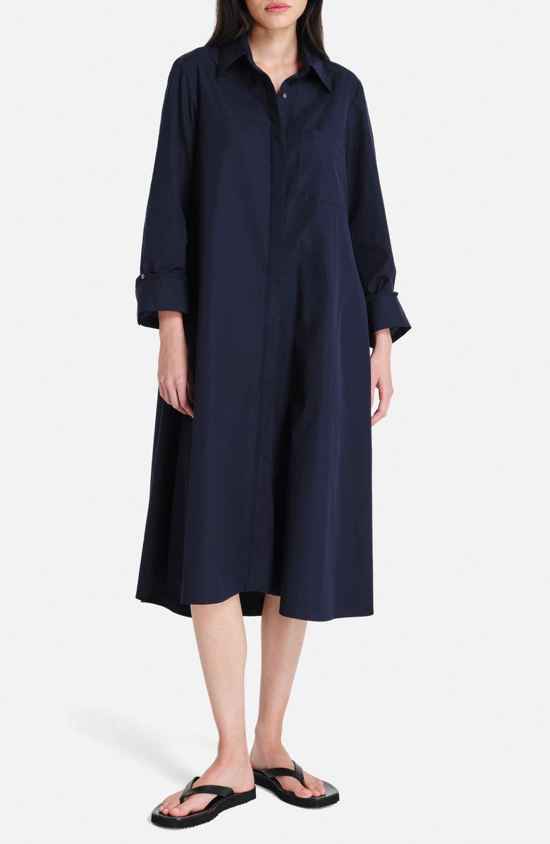 TWP Jennys Long Sleeve Cotton Shirtdress, Main, color,