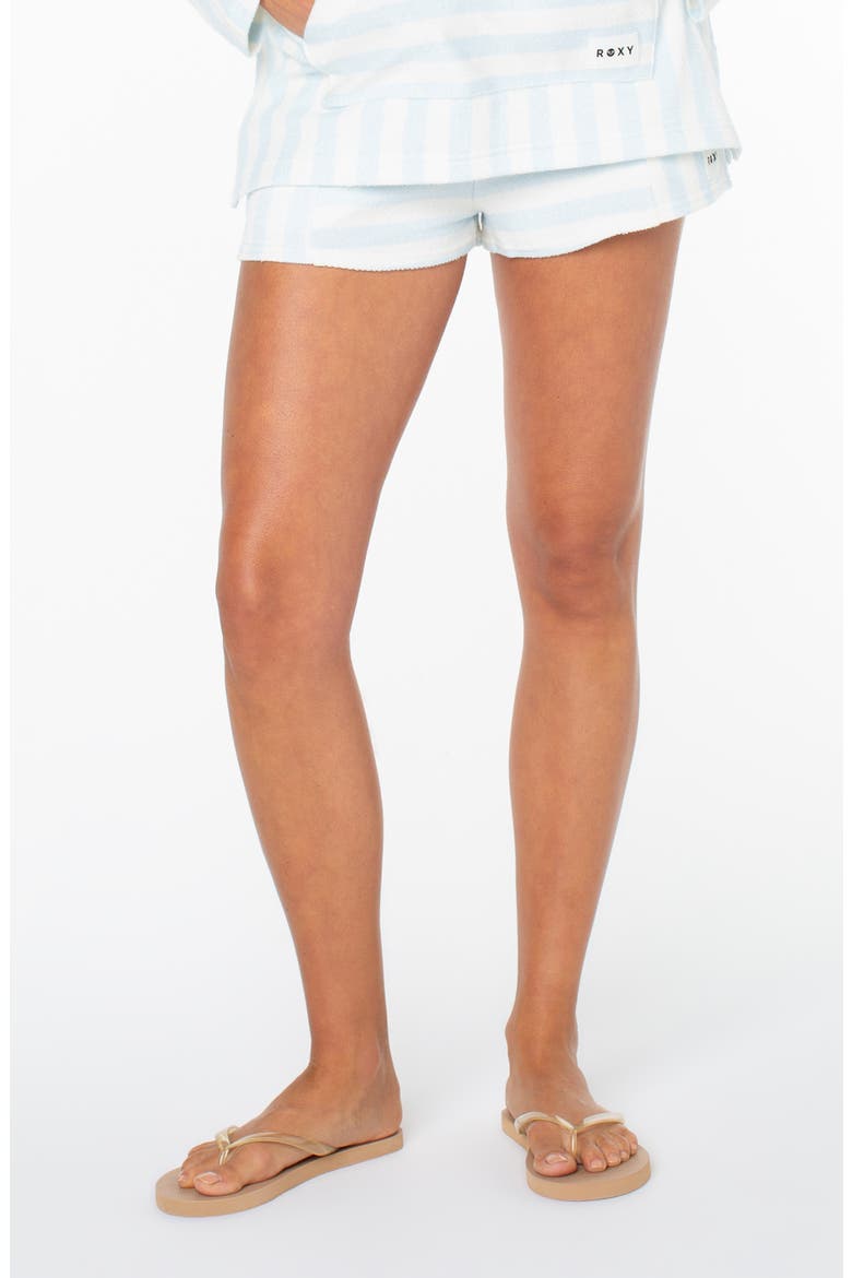 Wave Rider Stripe Shorts, Main, color, AIRY BLUE