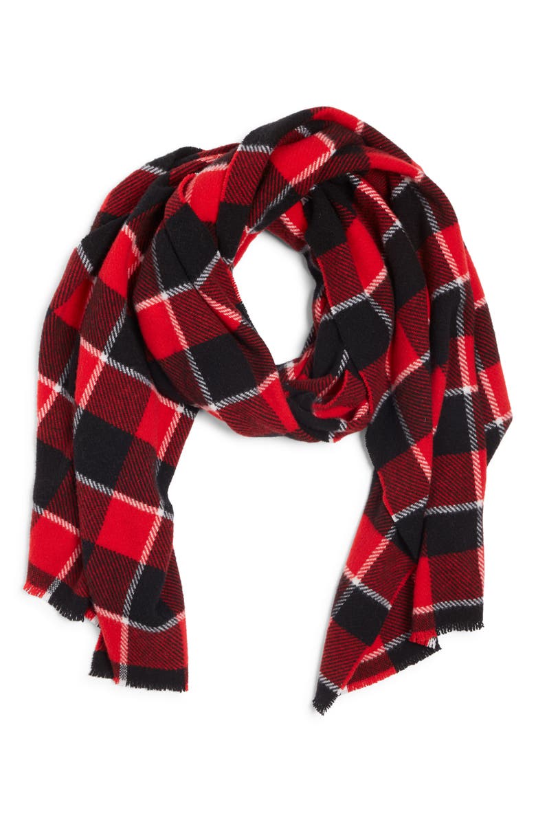 Acne Studios Cassiar Check Scarf, Alternate, color,